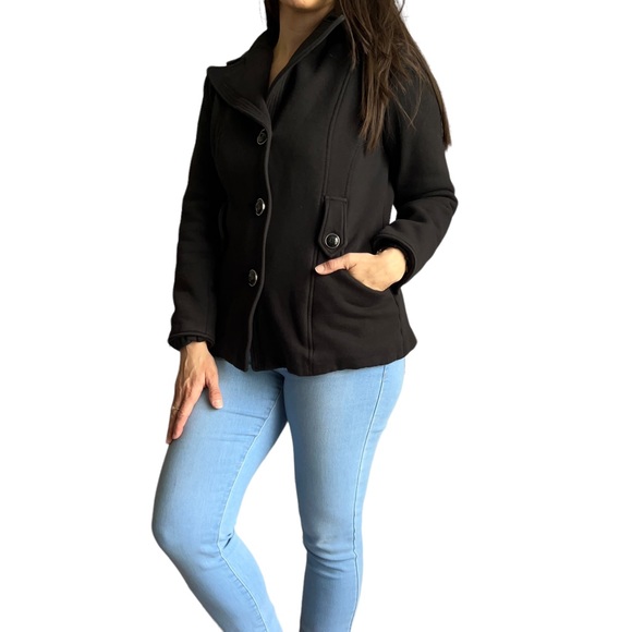 Kenneth Cole REACTION women's black coat, size Small - Picture 6 of 14